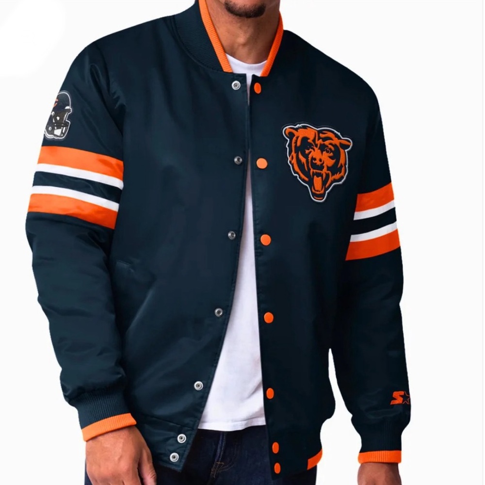 Chicago Bears Starter Scout I Full-Snap Varsity Jacket | Discontinued | Unisex